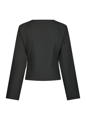 Simmi eyelet blouse Dark Grey Neo Noir